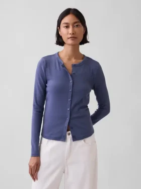 Modern Crewneck Cardigan