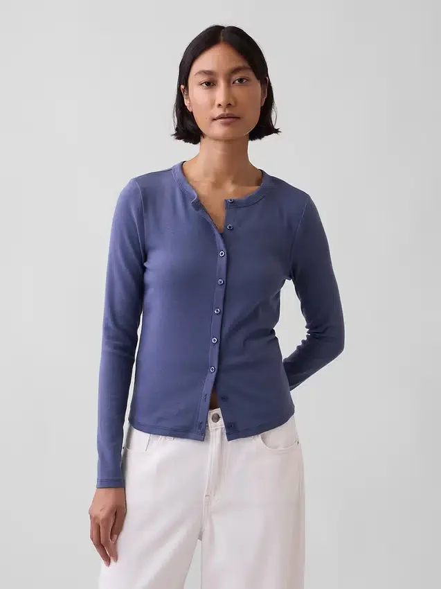 Modern Crewneck Cardigan