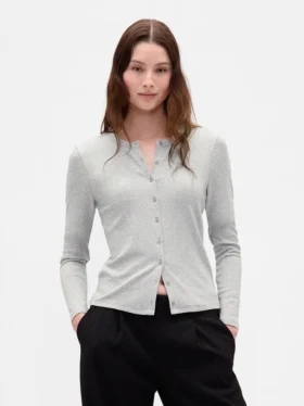 Modern Crewneck Cardigan