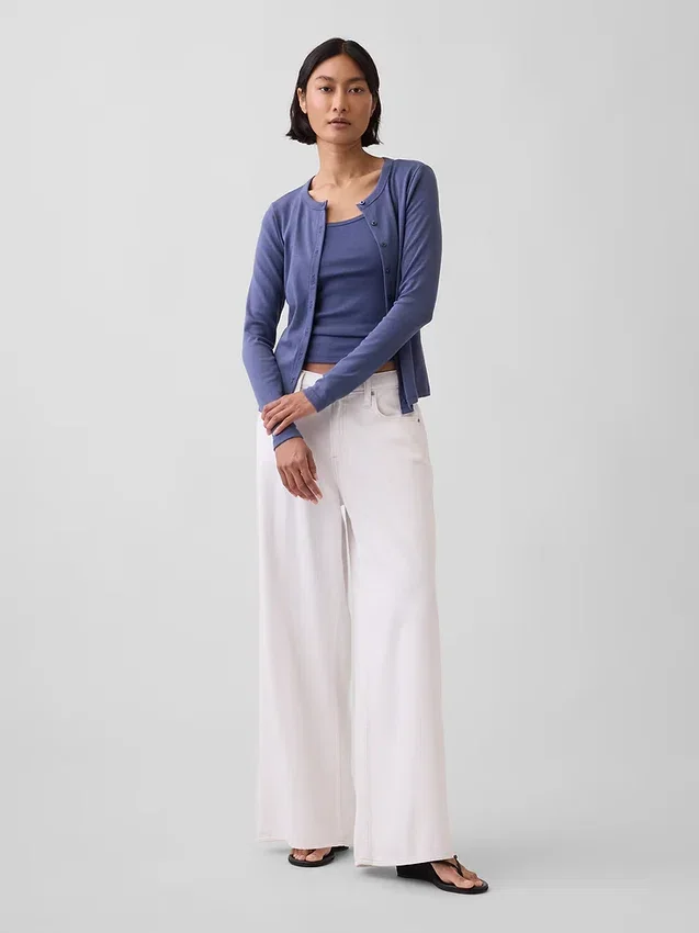 Modern Crewneck Cardigan