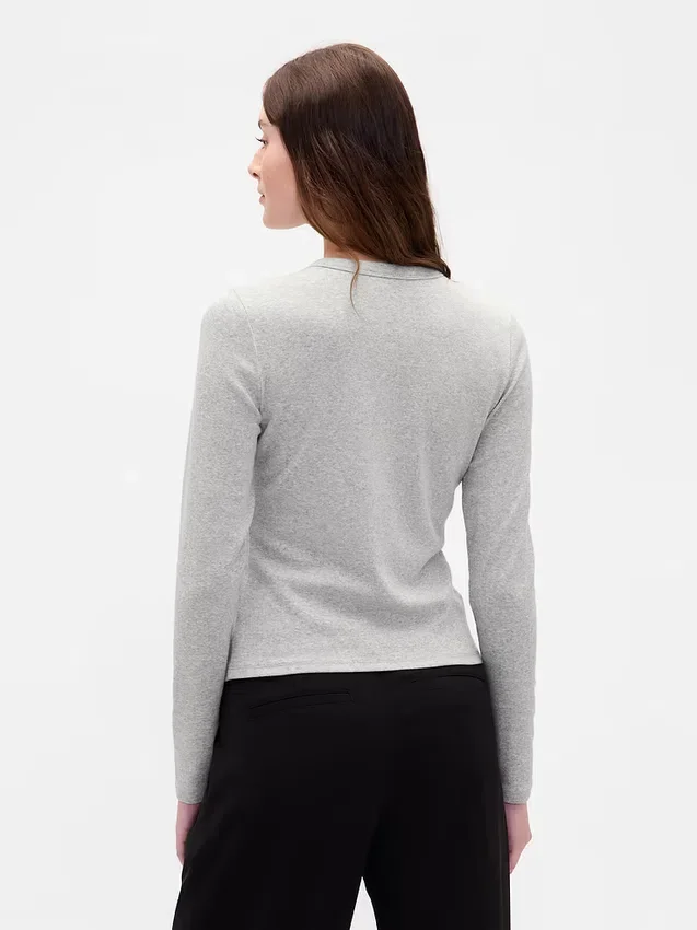 Modern Crewneck Cardigan