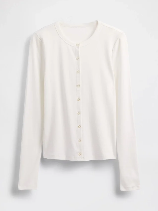 Modern Crewneck Cardigan