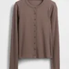 Modern Crewneck Cardigan