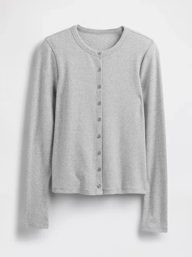 Modern Crewneck Cardigan
