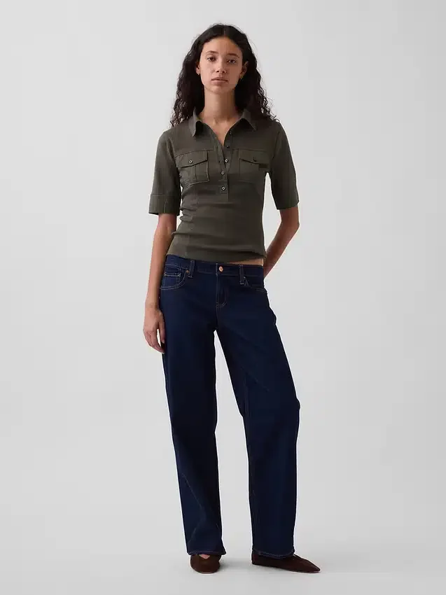 Modern Elbow-Sleeve Utility T-Shirt