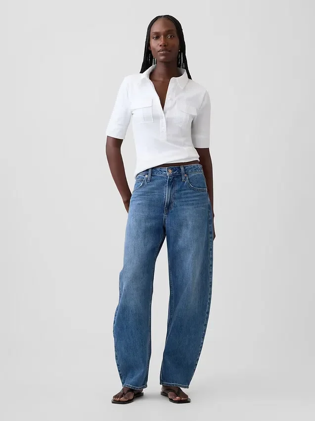 Modern Elbow-Sleeve Utility T-Shirt