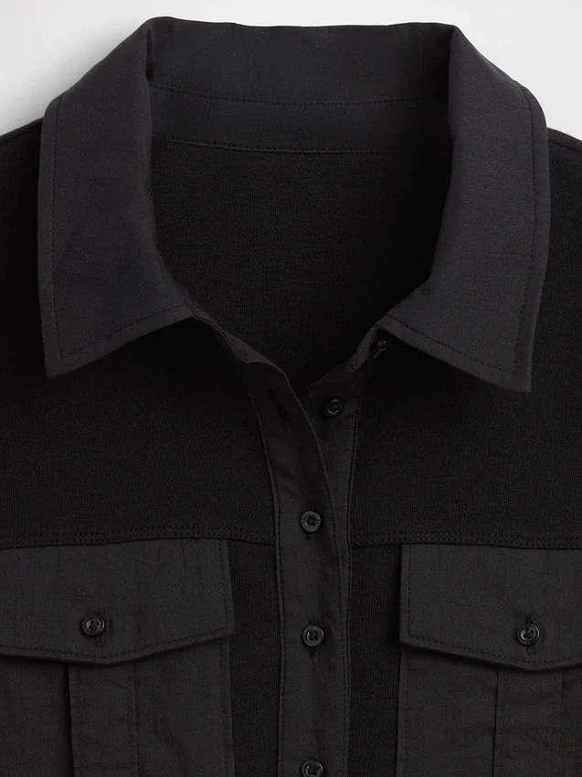 Modern Elbow-Sleeve Utility T-Shirt
