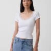 Modern Lace-Trim Crop Top