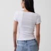 Modern Lace-Trim Crop Top