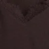 Modern Lace-Trim Crop Top