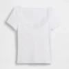 Modern Lace-Trim Crop Top