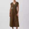 Modern Mixed Media Maxi Dress