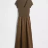 Modern Mixed Media Maxi Dress