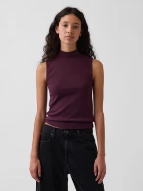 Modern Mockneck Tank Top