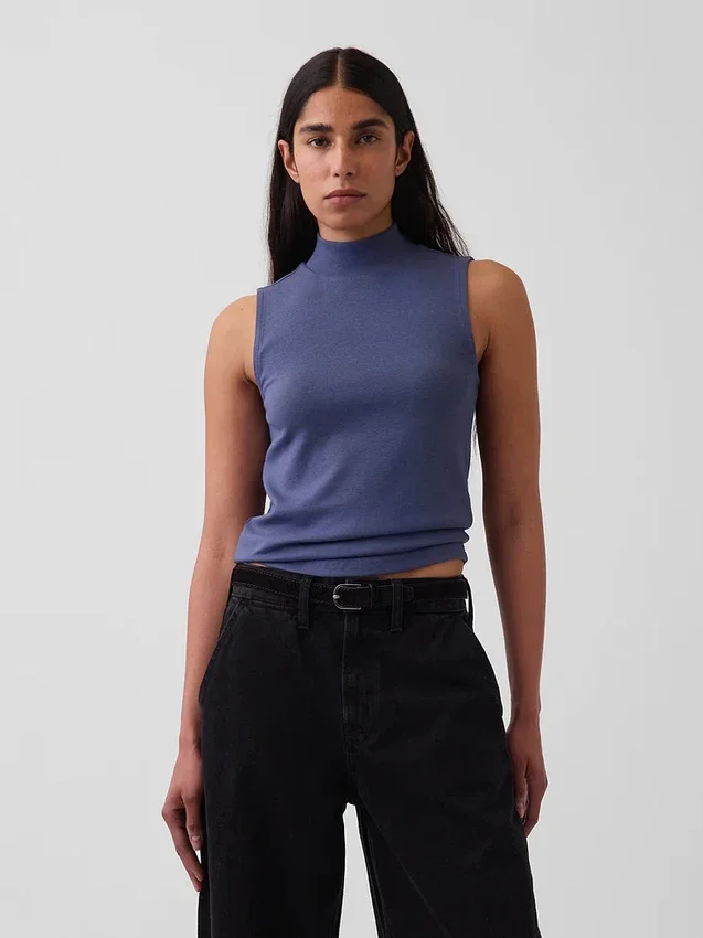 Modern Mockneck Tank Top