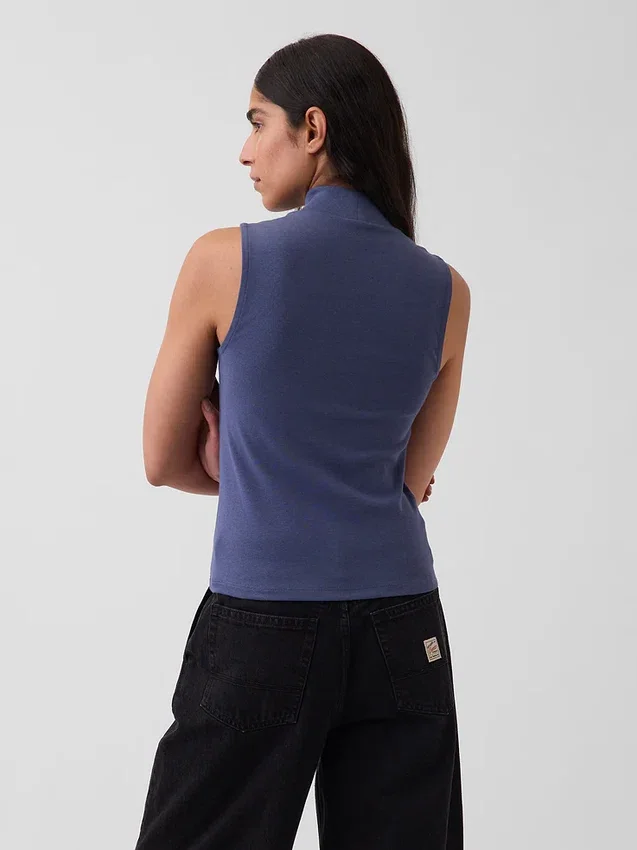 Modern Mockneck Tank Top
