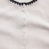 Modern Rib Button-Front Crew T-Shirt