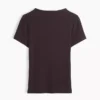 Modern Rib Mockneck Crop T-Shirt
