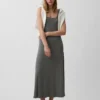 Modern Rib Square-Neck Maxi Dress