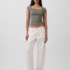 Modern Square-Neck Crop T-Shirt