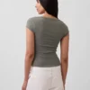 Modern Square-Neck Crop T-Shirt
