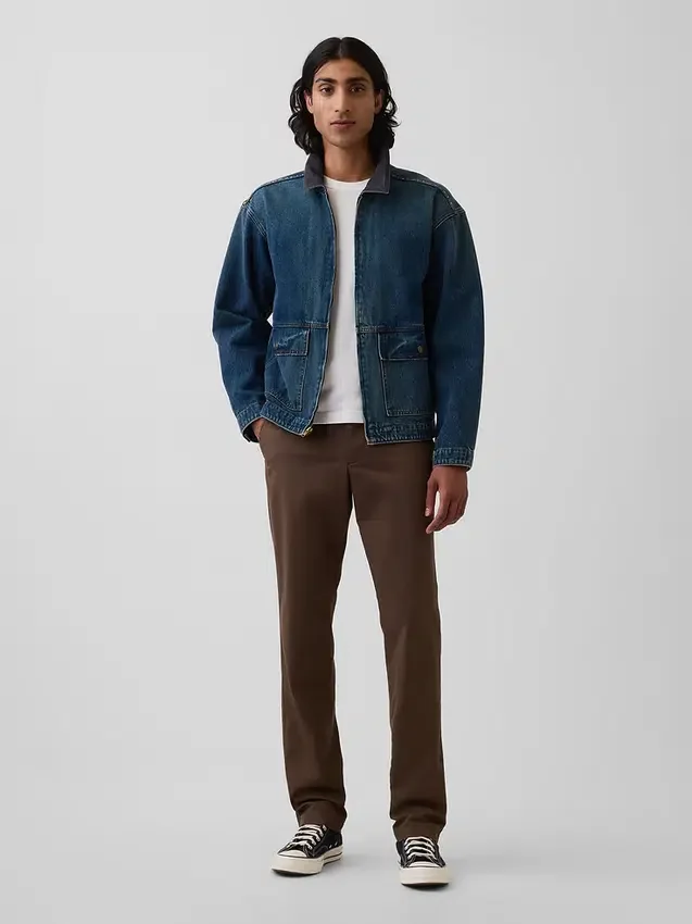 Modern Straight Khakis