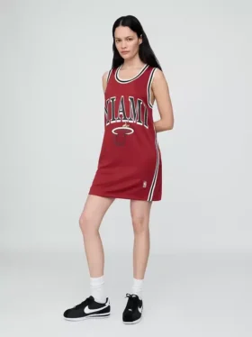 Nba Miami Heat Recycled Jersey Mini Dress
