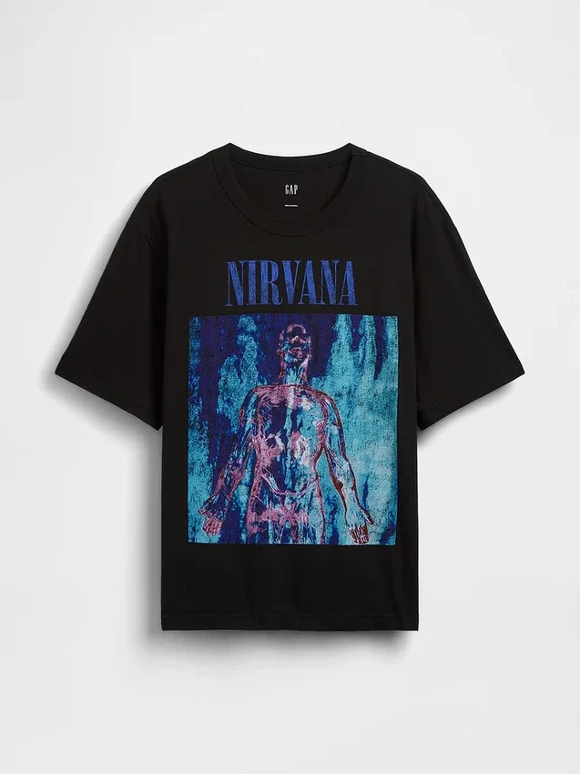 Nirvana Heavyweight Crop Graphic T-Shirt
