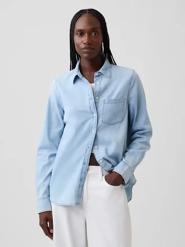 Organic Cotton Denim Classic Shirt