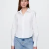Organic Cotton Fitted Crop Shirt