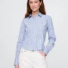 Organic Cotton Fitted Crop Shirt