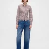 Organic Cotton Fitted Crop Shirt
