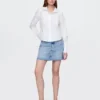 Organic Cotton Fitted Crop Shirt