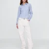 Organic Cotton Fitted Crop Shirt