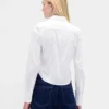 Organic Cotton Fitted Crop Shirt