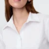 Organic Cotton Fitted Crop Shirt