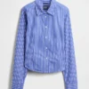 Organic Cotton Fitted Crop Shirt