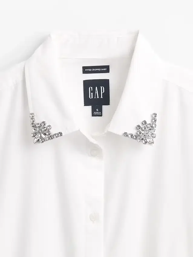 Organic Cotton Fitted Crop Shirt