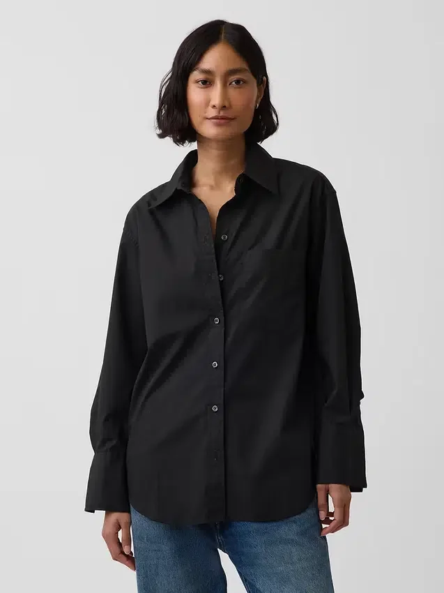 Organic Cotton Poplin Big Shirt