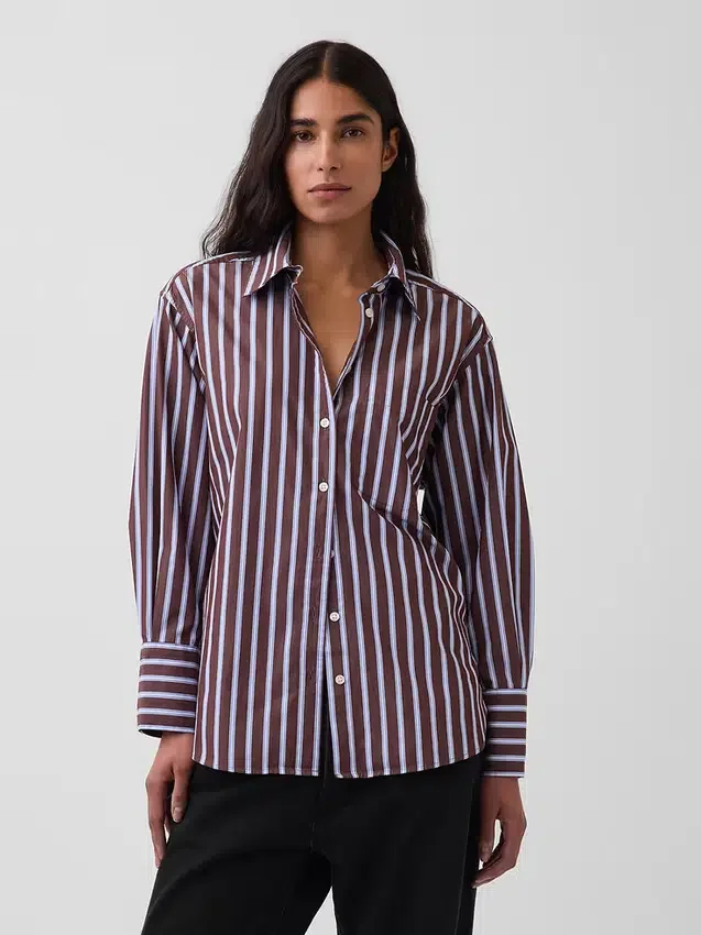 Organic Cotton Poplin Big Shirt