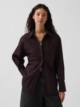 Organic Cotton Poplin Big Shirt