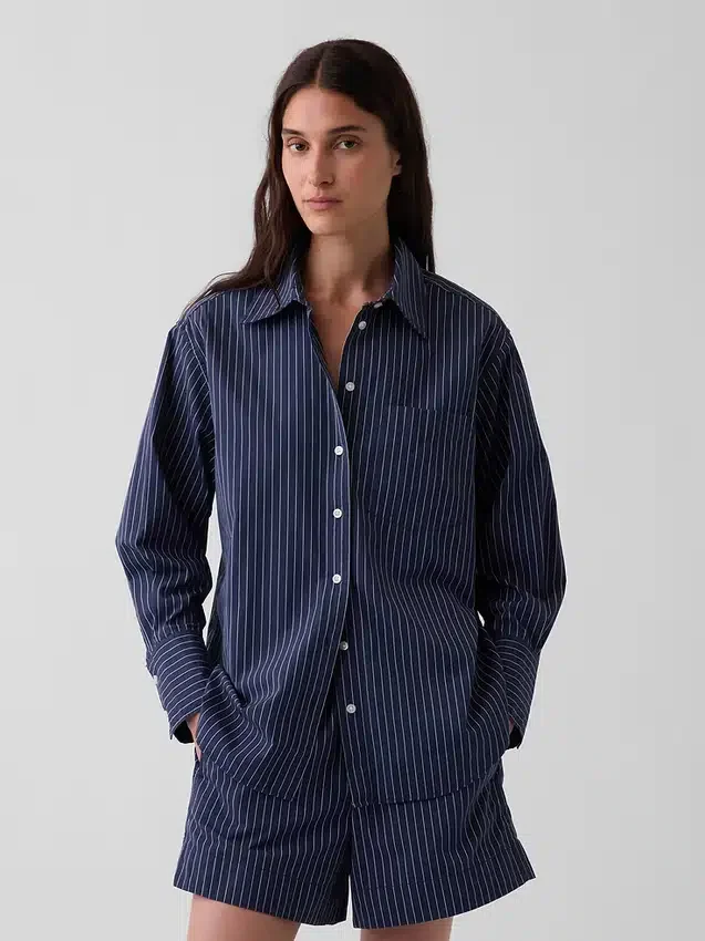 Organic Cotton Poplin Big Shirt