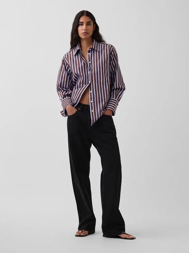 Organic Cotton Poplin Big Shirt