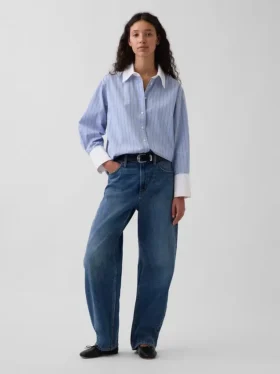 Organic Cotton Poplin Big Shirt