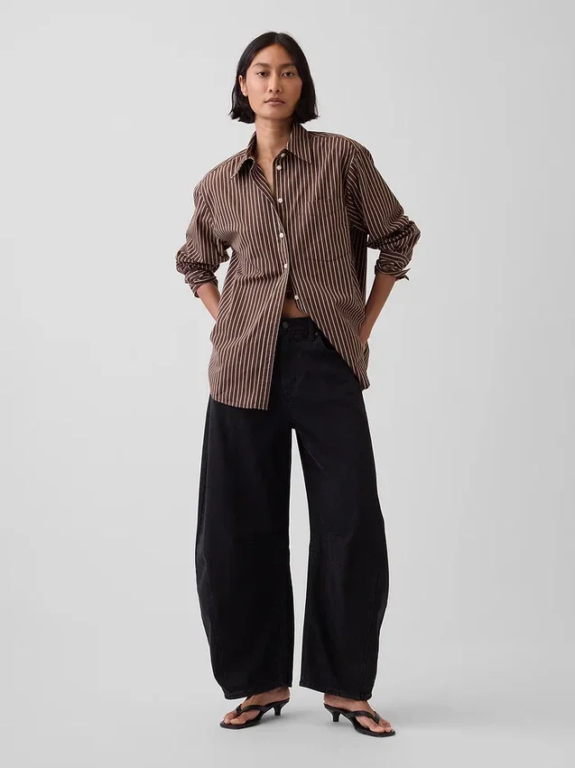 Organic Cotton Poplin Big Shirt