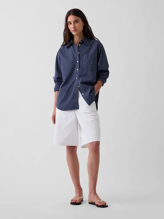 Organic Cotton Poplin Big Shirt