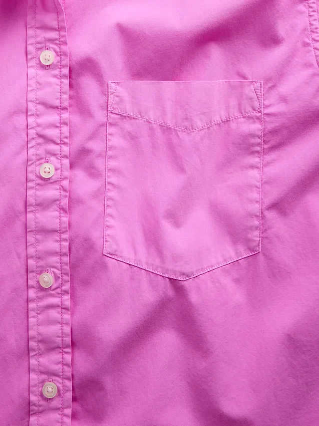 Organic Cotton Poplin Big Shirt