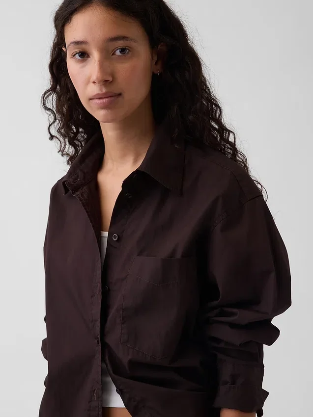 Organic Cotton Poplin Big Shirt