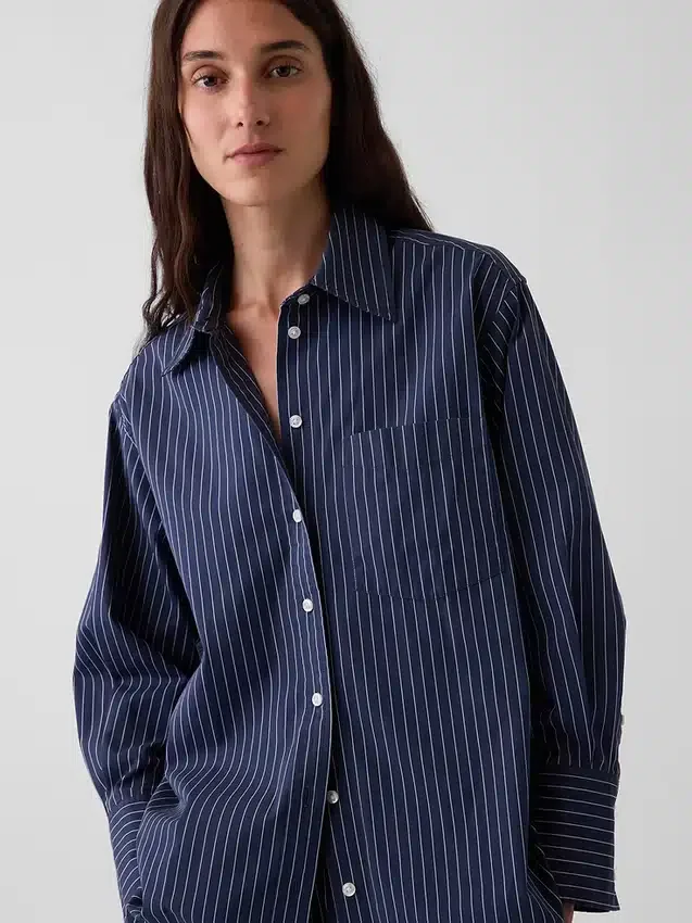 Organic Cotton Poplin Big Shirt