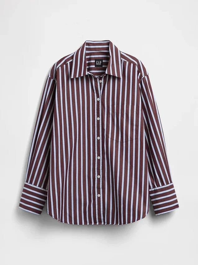 Organic Cotton Poplin Big Shirt